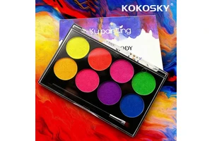 Non Toxic Natural Plant Water-Based Face Painting Kits for Children & Adults Safe to Use with Soap Water Party School Activities