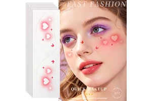 Factory Direct Temporary White Indian Sexy Pink Gradient Heart Butterfly Freckle Patches Romantic Makeup Art Party Face