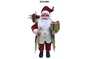 Handmade Fabric Plush Santa Christmas Ornaments Decor Xmas Decorations Supplies