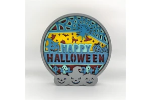 New Art Home Carving Ornaments Party Holiday Supplies Halloween Decor Wooden Sculpture