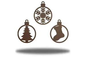 Premium Quality Metal Christmas Hanging Ornament For Holiday Tree Decoration And Festive Home Interior Display