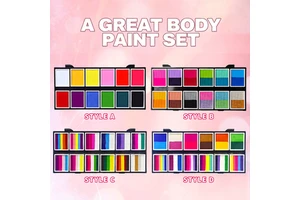 Bulk 12-Color Face Paint Kit | Non-Toxic & Washable | Body Painting Supplies| Wholesale for Distributors & Retailers .