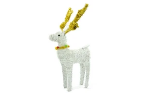 Hot Selling 3d Christmas Decoration Supplies Plastic Reindeer Christmas Ornaments