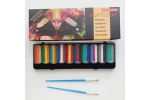 For Sport Party 10 Colors Kids Halloween Rainbow Split Cake Washable Non-Toxic Natural Plant-Based Body Art Face Painting