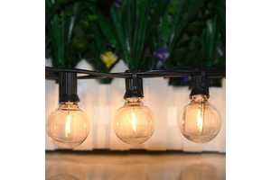 220V HQ 25LT LED G40 25FT Garden Christmas String Lights for Decoration Outdoor