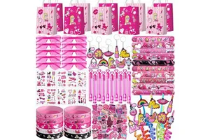 120 Pcs Pink Princess Makeup Party Favors Birthday Supplies Gift Goodie Bags Christmas Graduation Decorations Chinese New Year