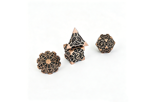 Wholesale Bulk 7 Set Eco-friendly Customizable Square Metal Dice Cross-Border Board Game Dice Set