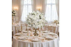 Beautiful Newest Design High Quality Artificial Flower Centerpiece Foam Base for Wedding and Event Table Decor