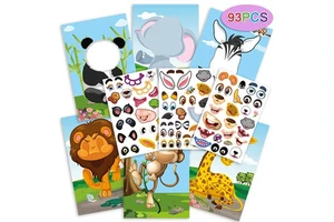 Christmas Party Games Stickers Make Your Own Face Stickers for Kids