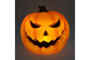 LED Plastic Pumpkin Lantern Novelty Flashing Pumpkin Lantern Toy Suitable for Home Party Supplies Room Decoration Props