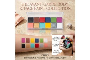 New Arrival Waterproof Long-lasting High Pigmented Halloween Children's Party Makeup 12 Colors Face Painting Palette