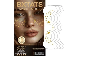 New Arrival Wholesale Face Makeup Freckles Patches Gold Christmas Speckle Freckles Temporary Tattoo Sticker for Festival Party