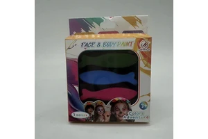 Cute Fish-shaped Eco-friendly Portable Kids Face Paint Customized Colors Gentle Non-Irritating for Kindergarten Performances