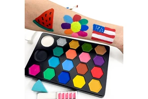Face Body Paints Kits Kids Hypoallergenic Make up Palette Halloween Party Face Painting
