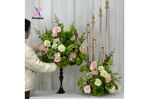 Modern Wedding Table Decorations Artificial Silk Flowers and Simulated Flower Ball