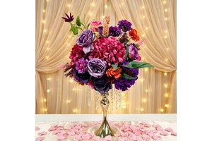 Custom Silk Wedding Flowers Centerpiece Table Flower Ball Wed Arrangement Decor Wedding Centerpieces Artificial Flower Ball