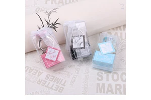 Small Party Favor Souvenir Diamond Ring Key Chain Gift Ideas Wedding