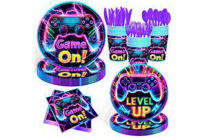 Modern Video Game Handle Boy Birthday Party Supplies Themed for Gaming Kids Event Celebration Hot Selling