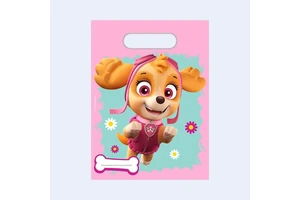 Party Love Paw Patrol Skye Plastic Bags 23x16.5cm 4-Color Printed Birthday Favors 2-4 Years 6 Pcs China