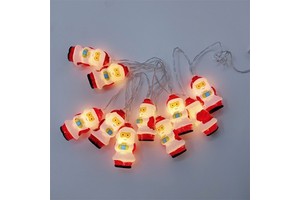 Wholesale Cheap 10LED Santa Snowman String Light 165cm IP20 Rated for Home & Outdoor Christmas Party Lights