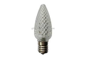 Top Quality LED SMD Retrofit C9 Sun Warm White Christmas Light Bulbs Polycarbonate for Outdoor Commercial Holiday Lighting