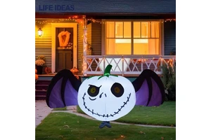 Halloween Inflatable Outdoor Decorations Pumpkin Blow up Halloween Yard Decorations 5 FT Pumpkin Decor for Yard,Party,Garden