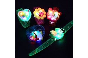 Hot Sale Neon Party Favors Light up Bracelets for Kids Toys Flashing LED Games Toys Glow in the Dark Glowing Party Supplies
