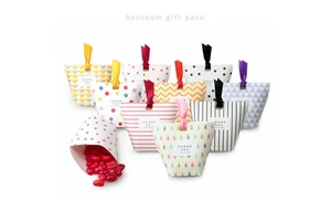 Custom Party Favor Goody Treat Bags Gift Paper Box for Kids Birthday Party