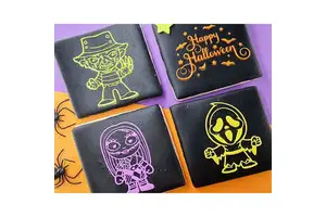 Halloween 4pcs Designer Fondant Embosser Stamp Cake Decorating Supplies