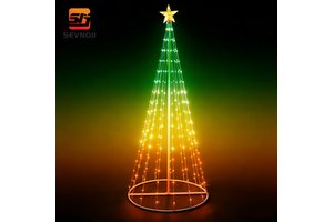 Wholesale Custom Smart Christmas Tree Lights 1.5M/1.8M/2.1M IP65 Waterproof LED String Lights 1-Year Warranty for Home Holiday