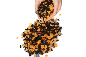 Halloween Decoration Party Supplies Modern Design Pigmented Technique Fabric & Plastic Material Festival Sticker