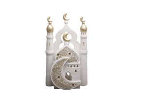 Ramadan Products Eid Mubarak Decorations Plastic Handmade Mosque Castle Stars Ornaments Desktop Decor Indoor Supplies