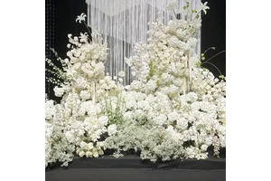 Artificial Flower White Series Simulated Flower Material Customize By Image For DIY Wedding Arrangement Home Table Decoration