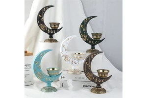 New Middle East Arabia Moon and Star Incense Arabic Ramadan Moon Incense Burner Eid Mubarak Incense Holders Supplies