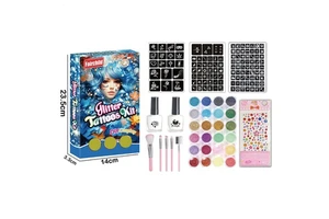 Eco-friendly Non-toxic Halloween Glitter Stickers Tattoos Temporary Tattoo Stencils and Glitter Make Kits Party Toys