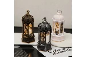 2025 EID Ramadan Lantern Muslim Islamic Lamp EID Mubarak Decoration Light Ramadan Kareem Decorations Party Supplies
