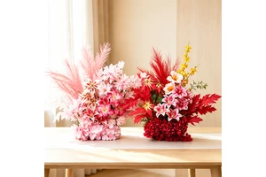 Modern High Quality Artificial Flowers Row Arrangement Wedding Road Guide Decor for Banquet Dining Table