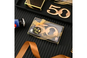 Latest Bottle Openers for 50th Birthday Party Favors & Gifts 50th Shaped Anniversary Party Gifts Souvenir Decoration for Guest
