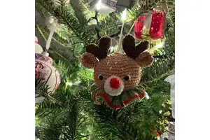 New Arrival High Quality Modern Handmade Crochet Knitted Christmas Tree Ornaments Set Environment-Friendly Holiday Decorations