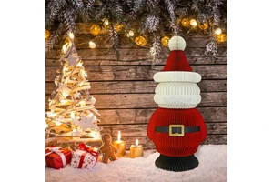 Umiss Christmas Decorations Ornaments Santa Claus with Magnets Xmas Christmas Decoration Supplies