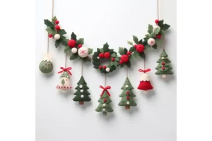 Factory Direct Christmas Decorations Ornaments and Felt Decorations for Festive Decor