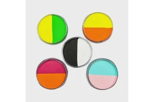 30g Two-Tone Neon Water-Based Face and Body Paint for Holiday Makeup and Body Painting Supplies