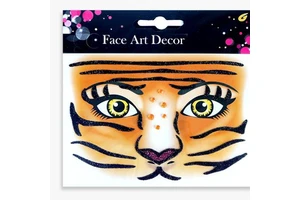 Halloween Cartoon Sticker Carnival Animal Face Tattoo Custom Love Holiday Party Face Jewels Tattoo Rhinestone Face Sticker