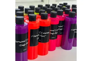 Body Color Paint Liquid UV Glow in the Dark Pigment Non-Toxic Liquid Body Paint for Party Body Face Painting