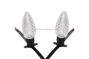 Wholesale Hot Sale C9 RGB LED Christmas String Lights IP67 DC12V SK9822 for Holiday and Christmas Tree