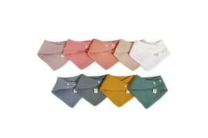 Soft Cotton Gauze Newborn Triangle Bibs Antibacterial Breathable Water-absorbent Bandana Scarf For Baby Boys Girls Daily Use