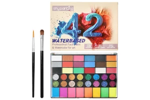 Professional 42-Color Non-Toxic Skin-Friendly Face Painting Kit Halloween Cosplay Party Makeup Art Paints Body Painting Supplies