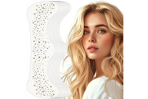 New Arrival Wholesale Temporary Face Makeup Waterproof Christmas Gold Silver Rose Gold Foil Speckle Glitter Freckles White Paper