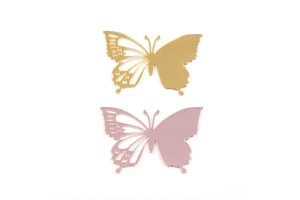 Customized Butterfly Blank Mirror Acrylic Party Favor for Birthday and Wedding Handmade Gift Factory Direct Low MOQ