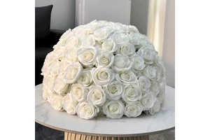 Artificial Silk Flower Ball Wedding Decoration Colorful Rose Wedding Table Center Ornament Wedding Lead Flower Arrangement